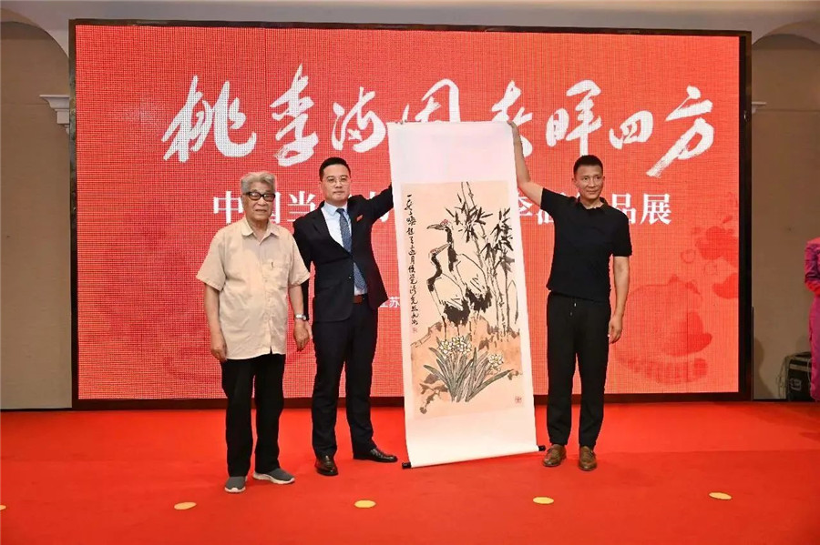 桃李满园 春晖四方——中国当代书画名家李涵作品展在宜兴氿洲美术馆开幕！