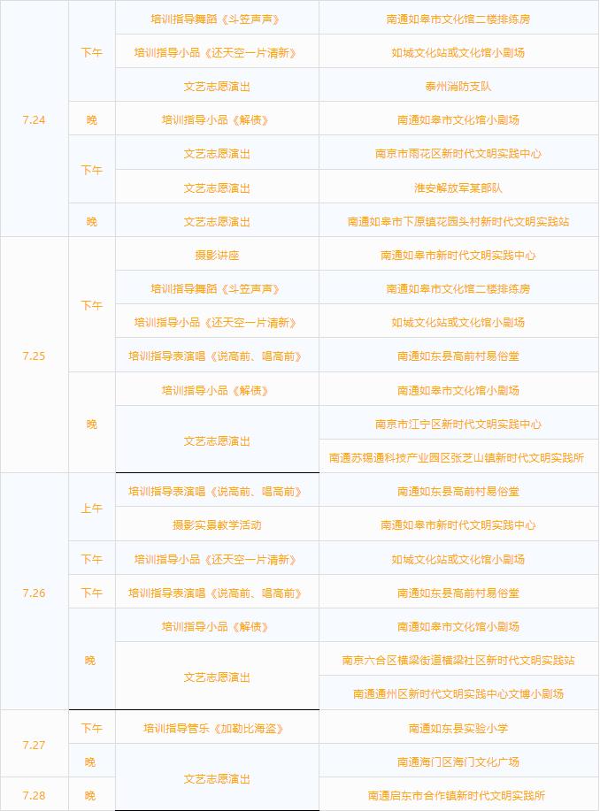 文化进万家 | 优秀文艺成果共享工程7月活动预告